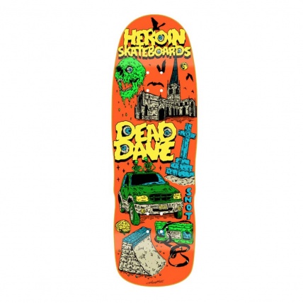 Dead Dave Life 10 Shaped Skateboard Deck Heroin
