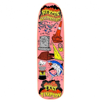 Heroin Zane Timpson Life 9.0 Skateboard Deck
