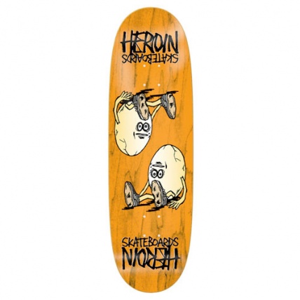 Heroin Symmetrical Egg Stain 9.75 Skateboard Deck