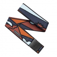 Arcade Belts  - Hanna Eddy Deep Thoughts Vermilion Stretch Belt