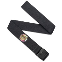 Arcade Belts  - Santa Cruz Dot Slim Black Tie Dye Stretch Belt