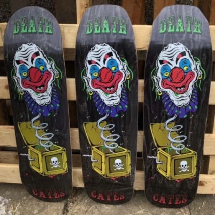 Death Dan Cates Jack in the Box Skateboard Deck