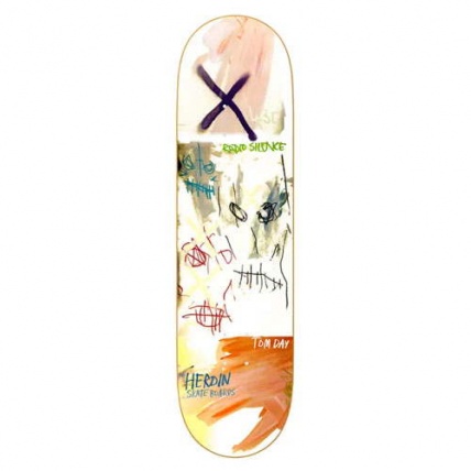 Heroin Skateboards Tom Day Painted Skateboard Deck