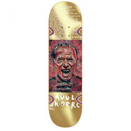 Heroin Skateboards Chet Childress Gold Buk 8.625 Skateboard Deck