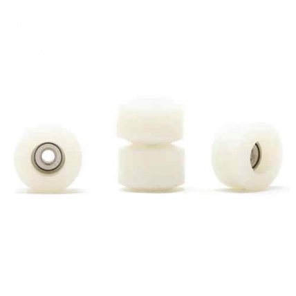 Skull S2 Street Shape Resin White Single Bearing Wheels