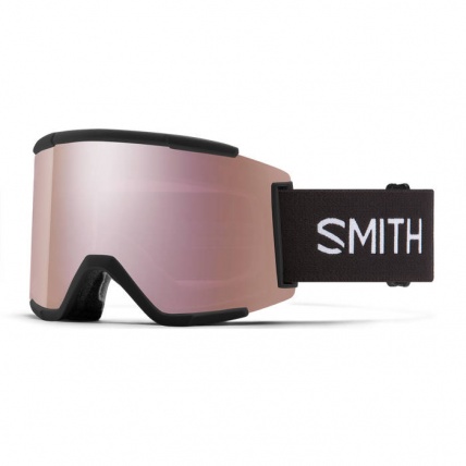 Smith Squad XL Black ChromaPop Sun Gold Lens + Spare