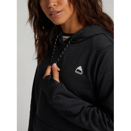 Burton Oak True Black Heather Womens Pullover Hoodie