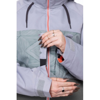 686 Womens Athena Insulated Jacket Goblin Green Colourblock