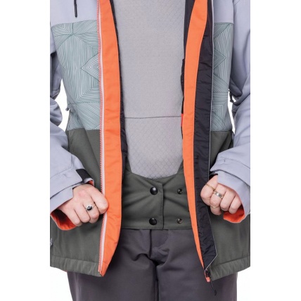 686 Womens Athena Insulated Jacket Goblin Green Colourblock