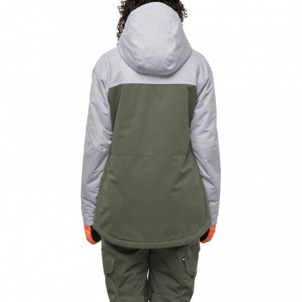686 Womens Athena Insulated Jacket Goblin Green Colourblock