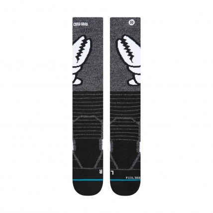 Stance Crab Grabber Black Merino Blend Snow Socks