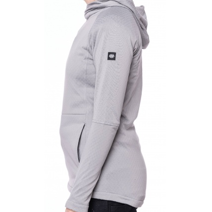 686 Womens Mission Grid Fleece Hoody Grey