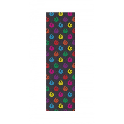 Hella Grip Sloth Dot Pro Scooter Grip Tape Rainbow Sloth on Black