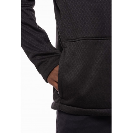 686 Mission Grid Fleece Mens Hoody Black