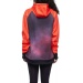 686 Womens Bonded Fleece Pullover Hoody Hot Coral Colourblock