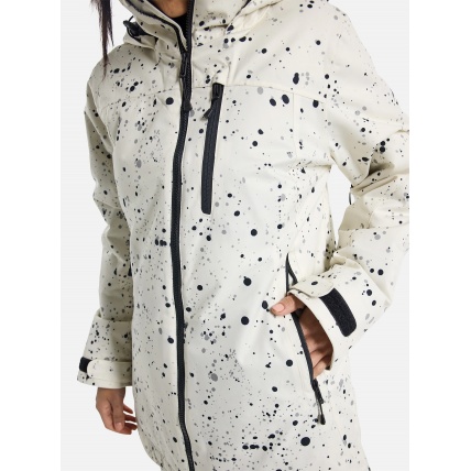 Burton Lelah 2L Stout White Spatter Womens Snow Jacket
