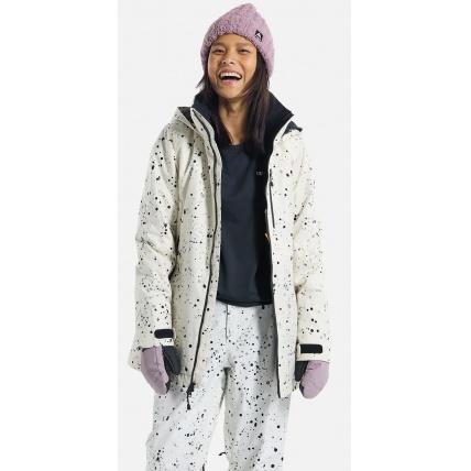 Burton Lelah 2L Stout White Spatter Womens Snow Jacket