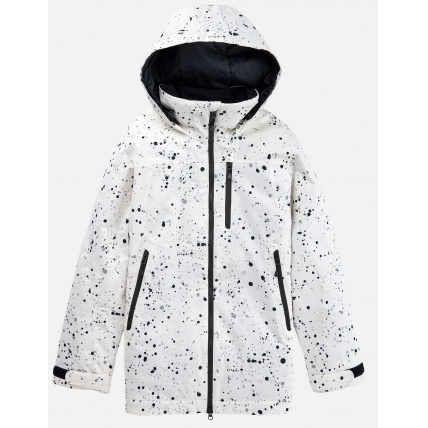 Burton Lelah 2L Stout White Spatter Womens Snow Jacket