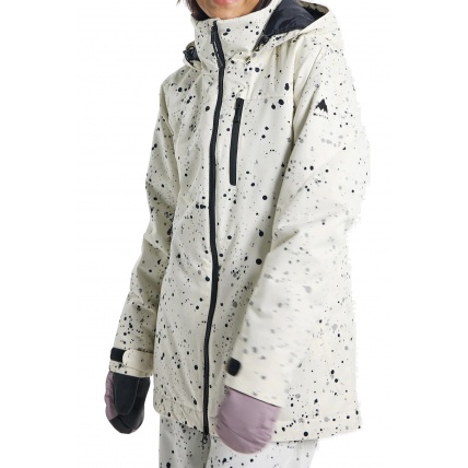 Burton Lelah 2L Stout White Spatter Womens Snow Jacket