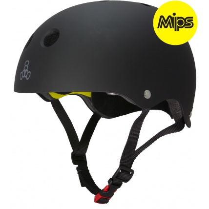 Triple 8 Brainsaver II w MIPS Rubber Black Skate Helmet