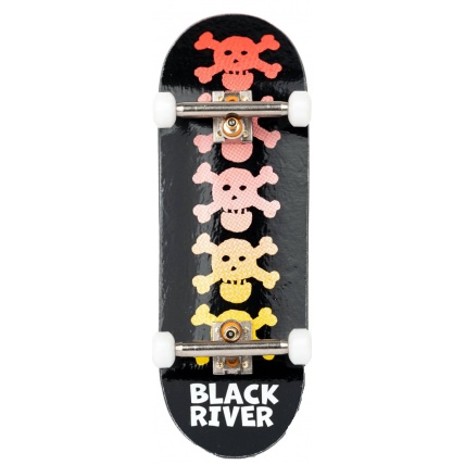 Complete Fingerboard RiverLabel Skulls X-Wide Low 5 Ply