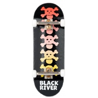 Blackriver - Complete Fingerboard RiverLabel Skulls X-Wide Low 5 Ply