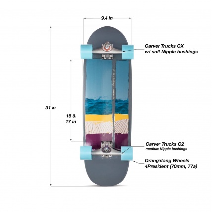 Carver Bolsa C7 Surfskate Board