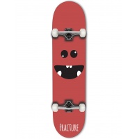 Fracture Lil Monsters Red 7.25 Junior Complete Skateboard
