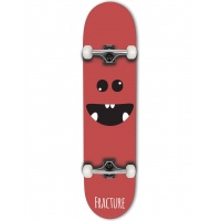 Fracture - Lil Monsters Red 7.25 Junior Complete Skateboard