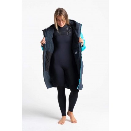 Dry-Series Long Sleeve Changing Robe India Ink Blue Atoll
