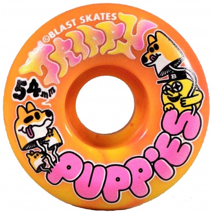 Blast skates Trippy Puppies 54mm 100a Skateboard Wheels