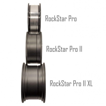 MBS Rockstar Pro II Aluminium Hub Comparison Size