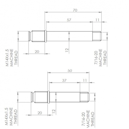 MBS Matrix III 70mm 12mm Axle