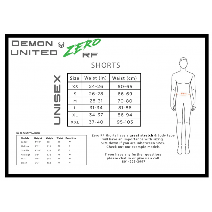 Demon Snow Zero RF D3O Unisex Impact Shorts