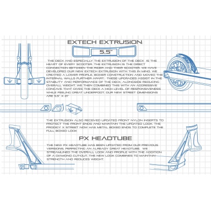 Blunt Prodigy X Street Grey Stunt Scooter Details