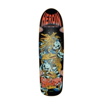 Heroin Skateboards Swampy x Hirotton Gators Deer Man Shape 9.125in Skateboard Deck