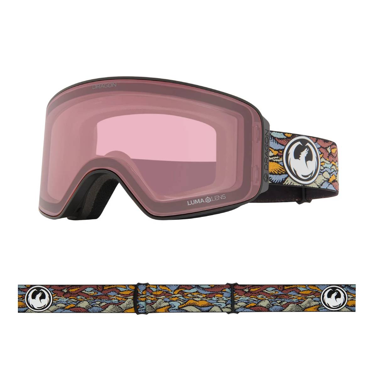 Dragon Unisex NFX MAG OTG Snow Sport Goggle - Bushido Frame | Lumalens Silver Ion Lens Nfx Mag OTG Danny Davis -Lumalens Silver Ion + Lumalens Dark Smoke