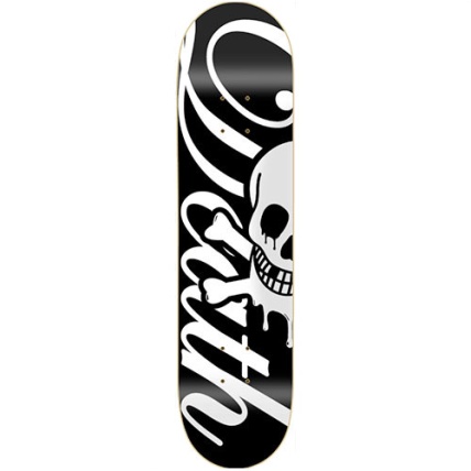 Death Script Black White 8.25 Skateboard Deck