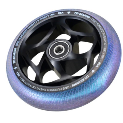 Blunt 120mm x 30mm Tri Bearing Scoot Wheel Black Galaxy