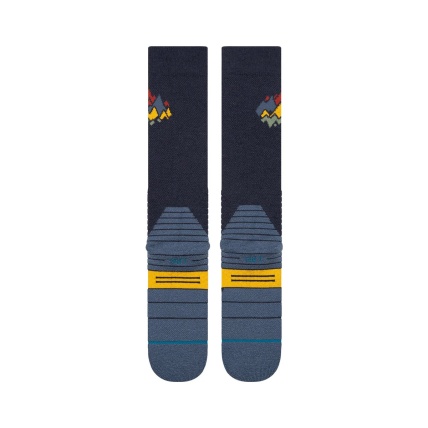 Stance Peaks Navy Mid Merino Blend Snow Socks