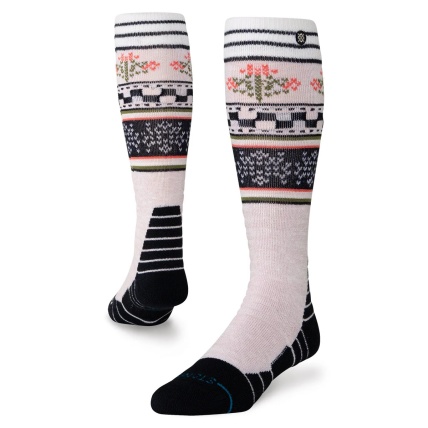 Winter Bloom Lilac Mid Womens Poly Blend Snow Socks