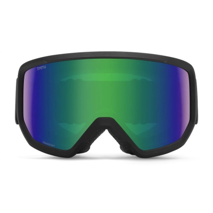 Smith Transfer Black Green SolX Snow Goggles