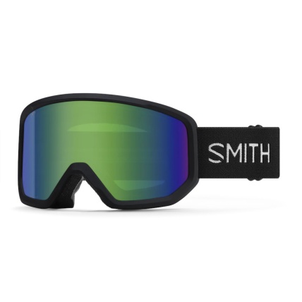 Smith Transfer Black Green SolX Snow Goggles