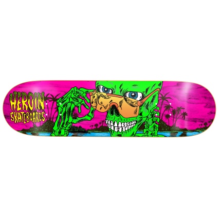 Heroin Skateboards Dalton Dern Skeleton 8.5 Skate Deck
