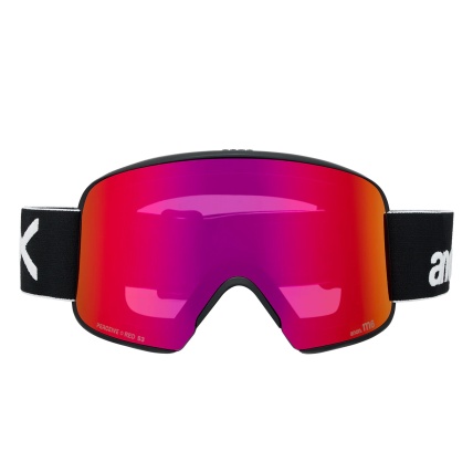 Anon M6 Black Perceive Sunny Red +Spare +MFI Snow Goggles