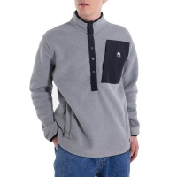 Burton Cinder Fleece Pullover Gray Heather Mens Sweat