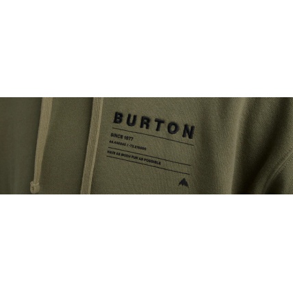 Burton Moretown Pullover Hoodie Forest Moss