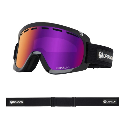 Dragon D1 OTG Icon Purple LumaLens Purple Ion + Spare Snow Goggles