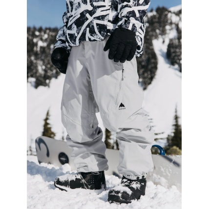 Burton Reserve 2L Mens Relaxed Pants Gray Cloud