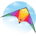 HQ Eco Trigger 175cm Stunt Kite Rainbow
